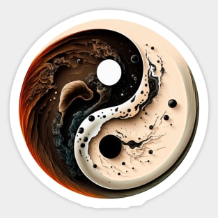 Yin Yang T-Shirt Sticker